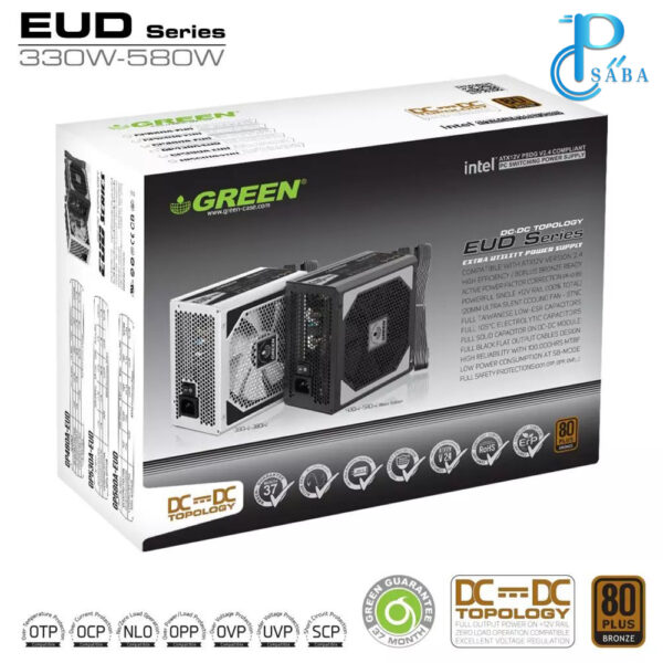 منبع تغذیه کامپیوتر گرین مدل GP430A-EUD