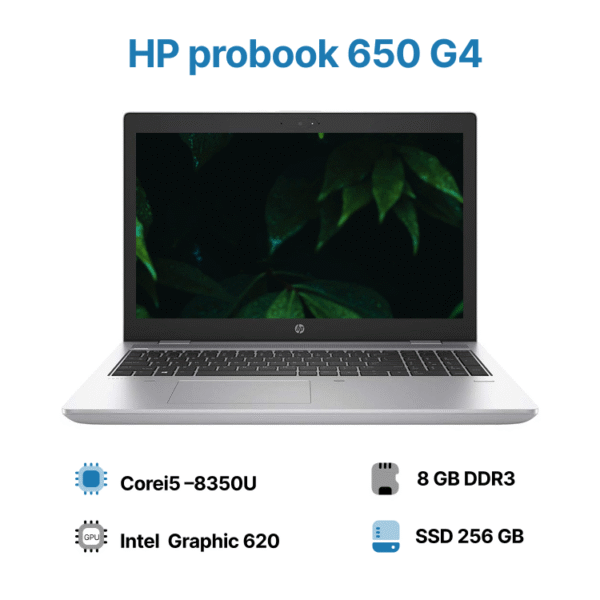 لپ تاپ استوک HP ProBook 650 G4 Core i5-8350U 8GB 256GB