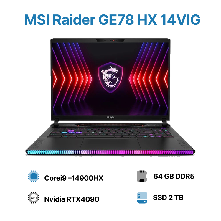MSI Raider GE78 HX 14VIG Core i9-14900HX